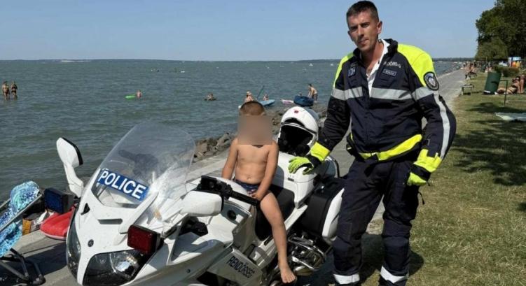 Elkeveredett a strandon a kisfiú, a rendőrök találták meg