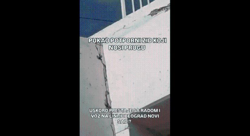 A Szerbiai Vasúti Infrastruktúra szerint nincs szerkezeti károsodás (Videóval)