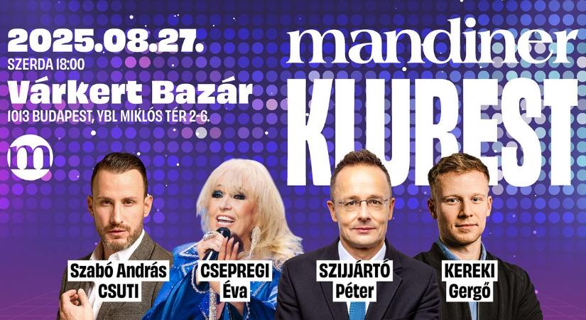 Mandiner Klubest a Várkert Bazárban – Exkluzív beszélgetés és zenei élmény augusztus 27-én!