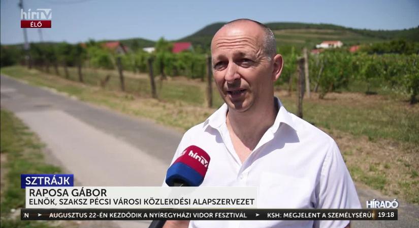 Újabb sztrájkra készülnek a pécsi buszsofőrök  videó