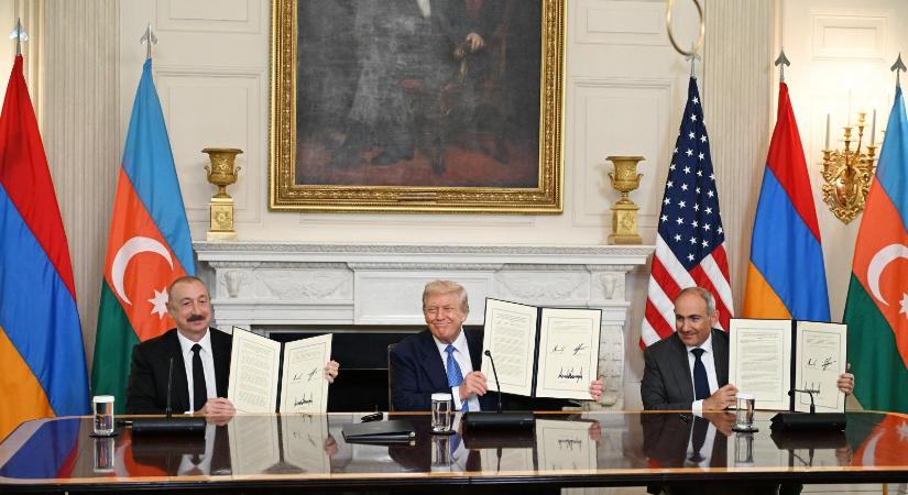 Békemegállapodást írt alá Azerbajdzsán és Örményország, a két ország vezetője közösen terjesztené fel Donald Trumpot Nobel-békedíjra