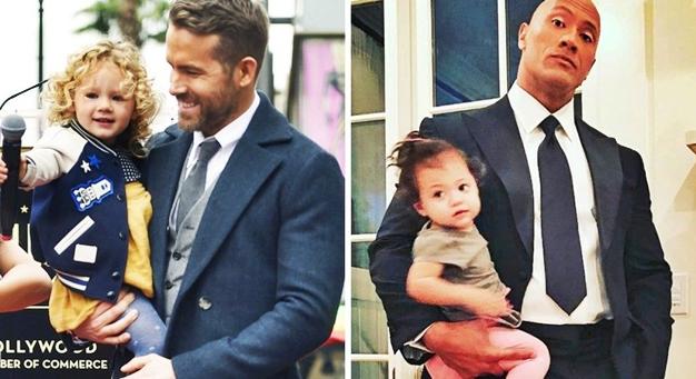 10 imádnivaló színész apuka, aki nem tud betelni gyermekével