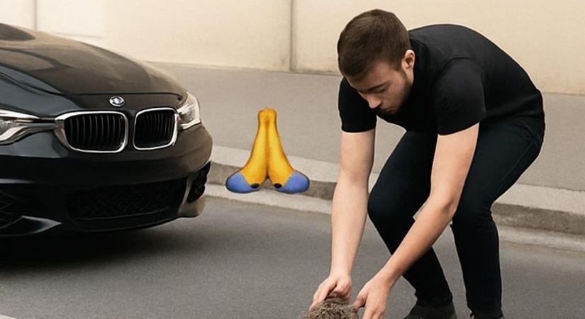 Terhes sünt mentett egy fekete BMW-s srác a Garibaldi utcán