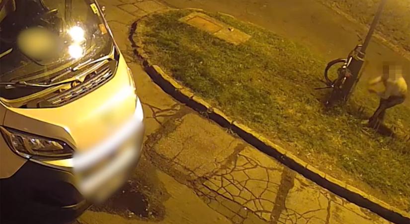Arcra esett a szegedi biciklitolvaj – videó