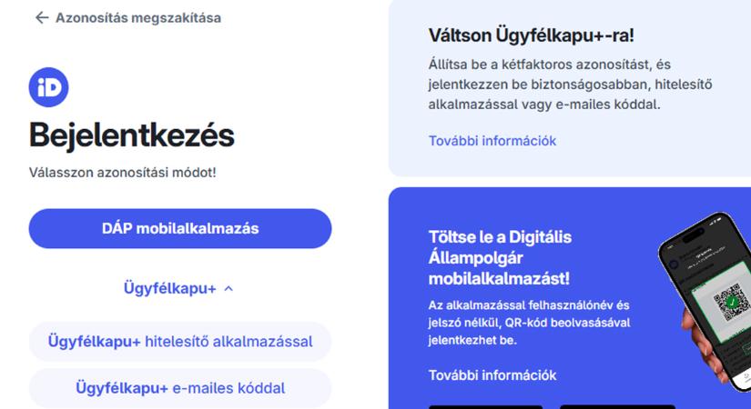 A hiba elhárítva, ismét működnek az elektronikus közigazgatási felületek