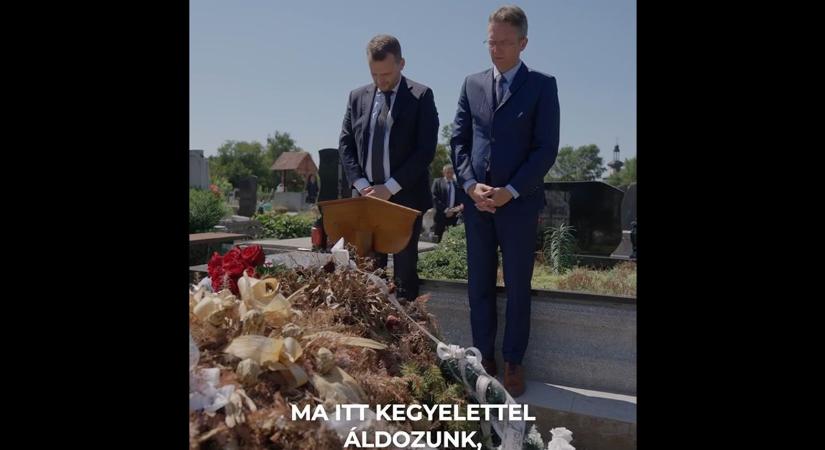 Személyesen ment el Sebestyén József sírjához a magyar politikus