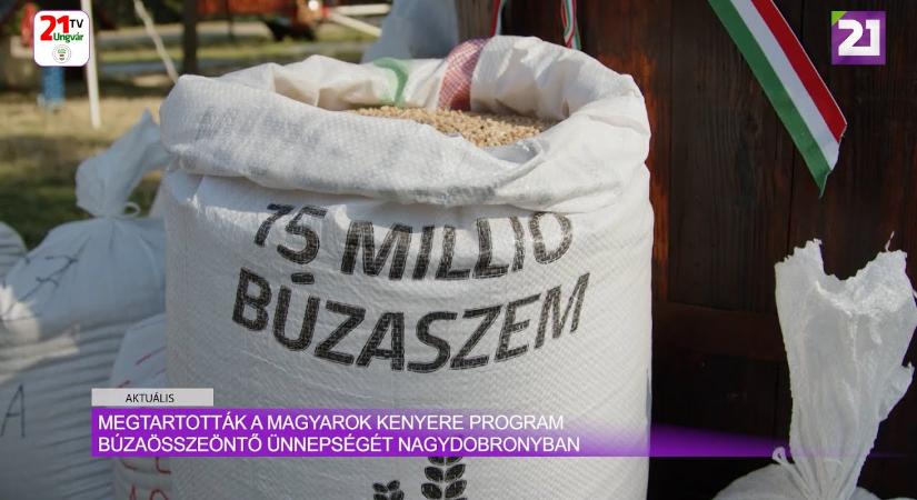 Aktuális (2025.08.10) - Megtartották a Magyarok Kenyere program búzaösszeöntő ünnepségét Nagydobronyban (videó)