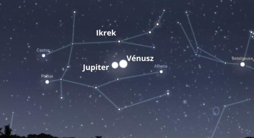 Hétfőn, kedden, szerdán kell majd felnézni az égre: feltűnően közel kerül egymáshoz a Vénusz és a Jupiter