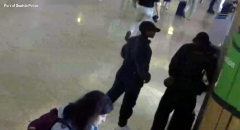 Videón, ahogy a falnak löki barátját a Budapesten világbajnoki címet szerző sprinter