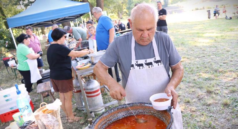 Piknik kaszaházi módra: árnyas fák alatt jóga és chikung, mozgás után finom gulyás (galéria, videó)