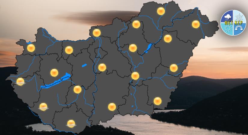Egy gyenge hidegfront miatt átmenetileg megtorpan a kánikula