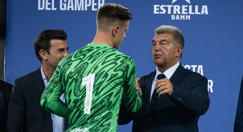 Laporta személyesen látogatta meg Ter Stegent a helyzet rendezéséért