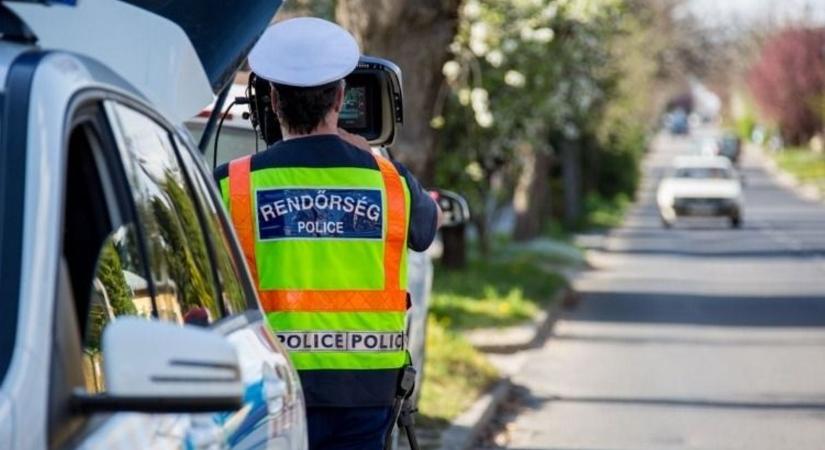 Több mint 500 gyorshajtót mértek be egy hét alatt Veszprém vármegyében