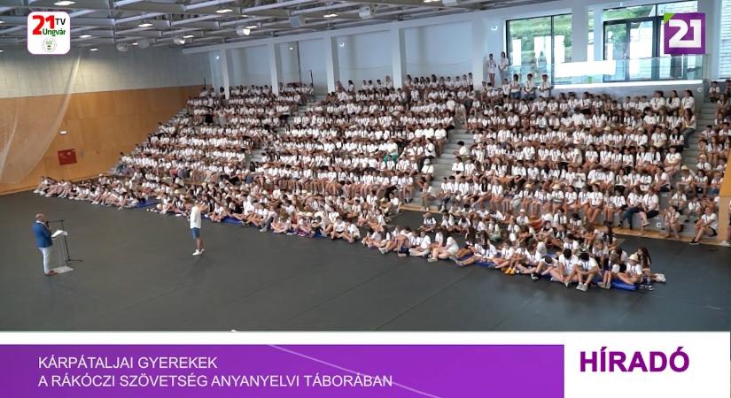 Kárpátaljai gyerekek a Rákóczi Szövetség anyanyelvi táborában (videó)