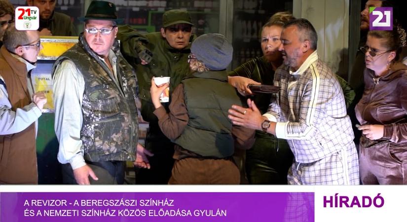 A revizor - a beregszászi színház és a Nemzeti Színház közös előadása Gyulán (videó)
