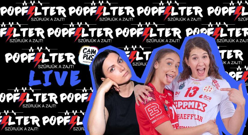 „Tűzbe mennénk egymásért, csapatsportot másként nem lehet csinálni” – Petrus Mirtill és Füzi-Tóvizi Petra kézilabdázók a Popfilter Live-ban