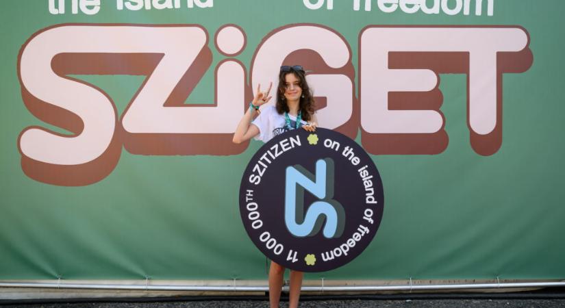 Magyar lány a Sziget 11 milliomodik látogatója
