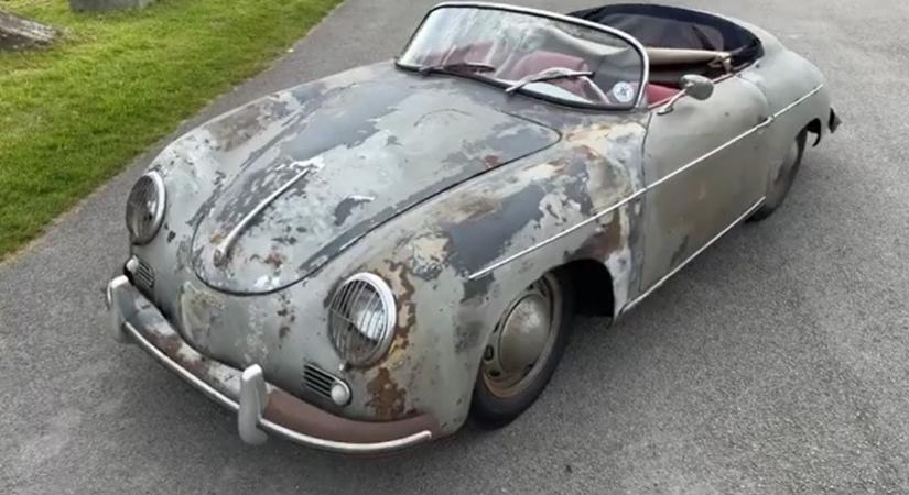 Rozsdás, de milliókat ér: 63 év után került elő egy Porsche 356 Speedster