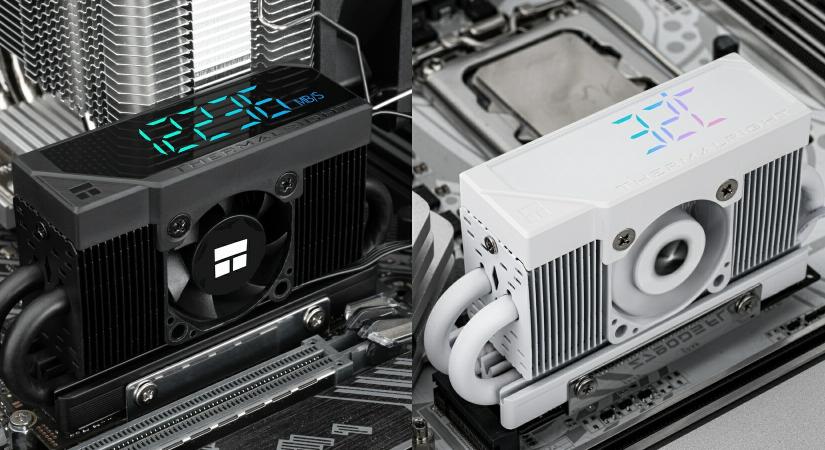 Mini kijelzős SSD-hűtő a Thermalright névjegyével