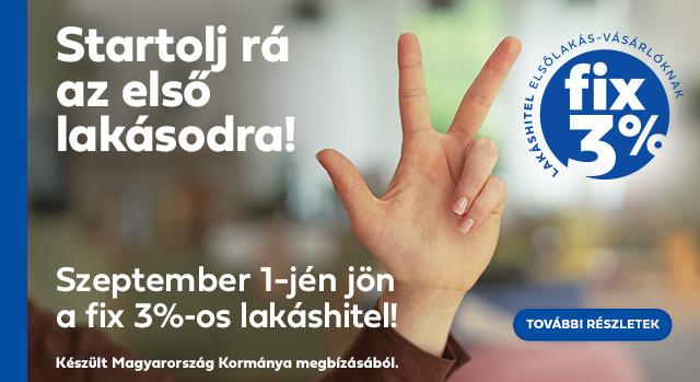 Figyelem! Jelentősen gyorsul a fix 3 százalékos hitellel megvásárolható újépítésű lakások engedélyezése