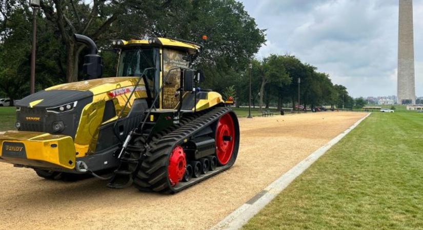 Ilyet se látsz minden nap: arany színben pompázik ez a Fendt traktor