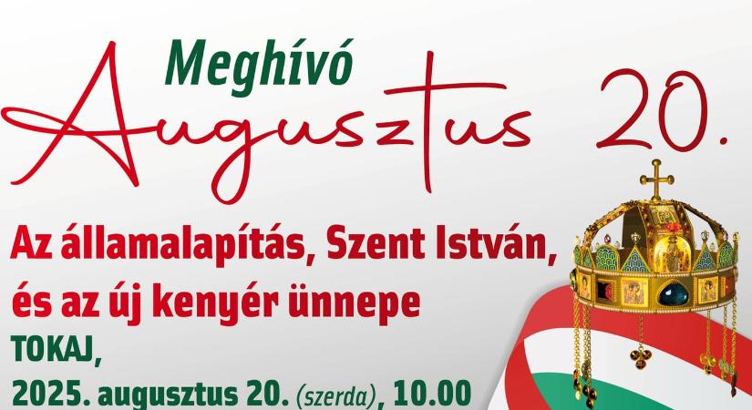 Szent István és az új kenyér ünnepe 2025 Tokaj