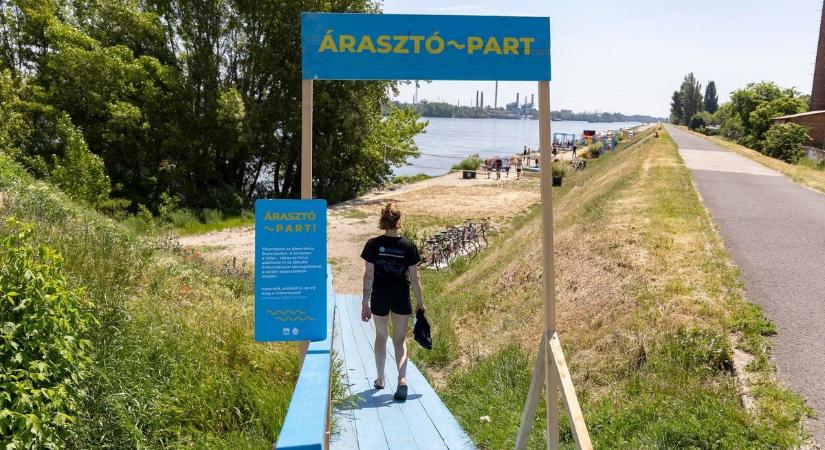 Új dunai szabadstrand nyílt meg Budapesten