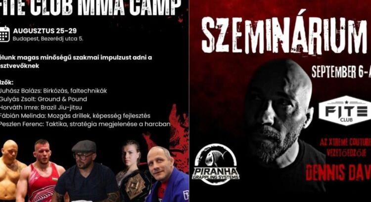 Kihagyhatatlan programok a Fite Klubban: jön a Summer Camp, és a világ egyik legjobb MMA sztáredzője is