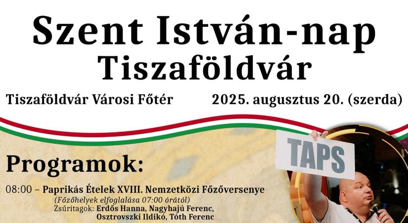 Szent István-napi programok 2025 Tiszaföldvár