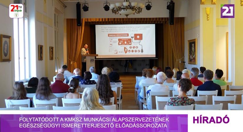 Folytatódott a KMKSZ munkácsi alapszervezetének egészségügyi ismeretterjesztő előadássorozata (videó)