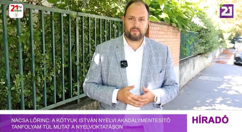 Nacsa Lőrinc: a Kótyuk István nyelvi akadálymentesítő tanfolyam túl mutat a nyelvoktatáson (videó)