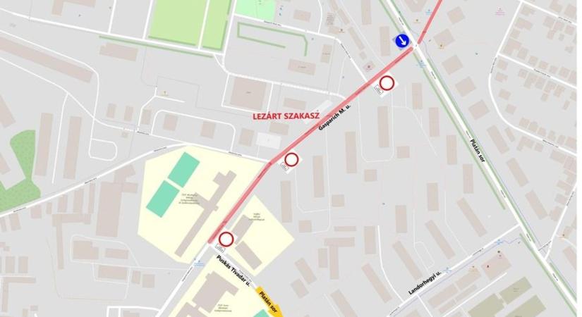 Újabb forgalomkorlátozás szerdától a Platán soron – jobb elkerülni ezt a csomópontot Zalaegerszegen