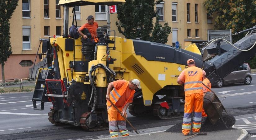 Éjszakai aszfaltozás miatt forgalomkorlátozás lesz Debrecenben