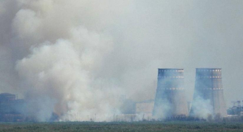 Füstöl a Zaporizzsjai Atomerőmű