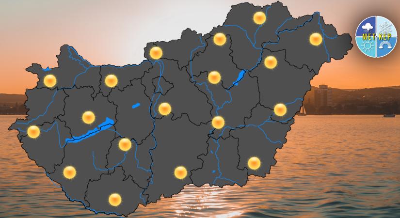 Szikrázó napsütés, fokozódó kánikula