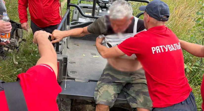 Megsérült egy quados a Kárpátokban