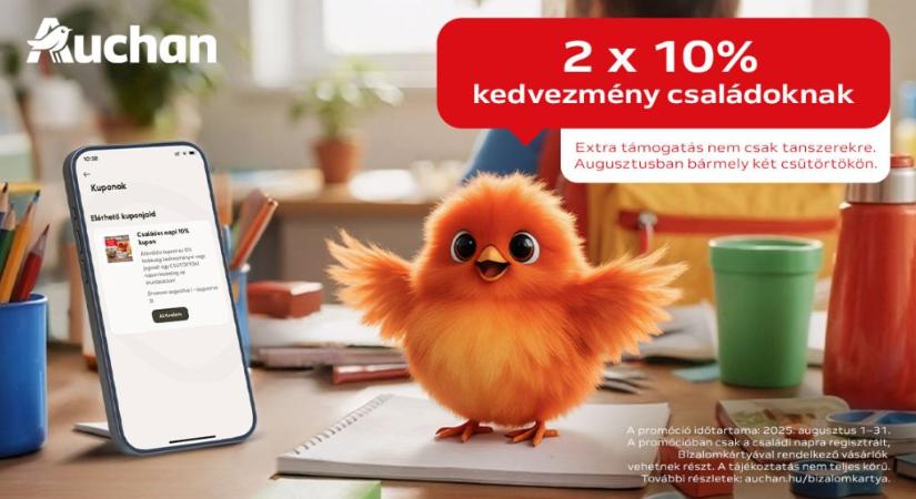 Elkezdődött a tanszervásár az Auchanban