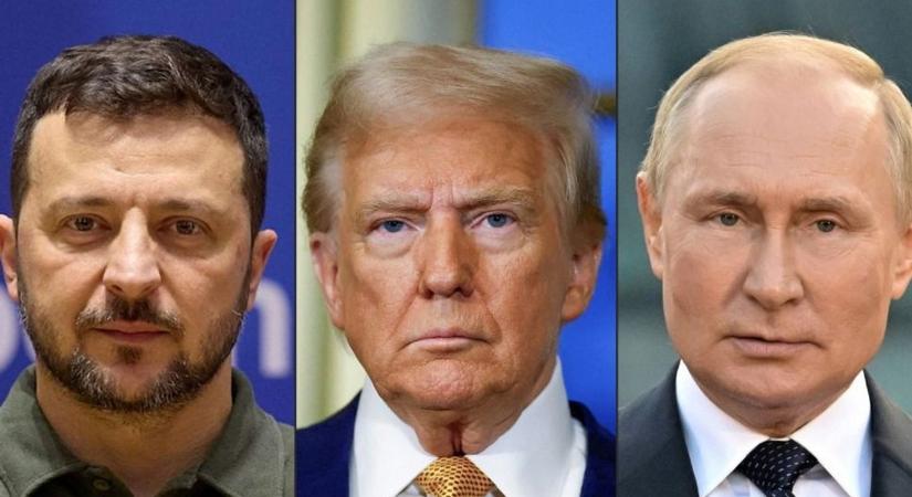 Trump előbb Zelenszkijjel, aztán Putyinnal tárgyal