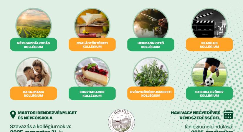 Népfőiskolai kollégiumokat indít a Martosi Rendezvényliget és Népfőiskola