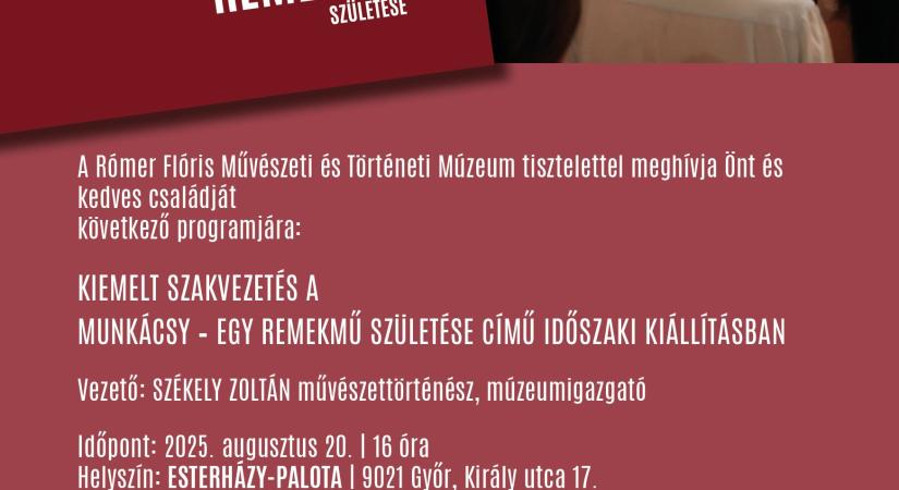 MUNKÁCSY – Egy remekmű születése című időszaki kiállításban