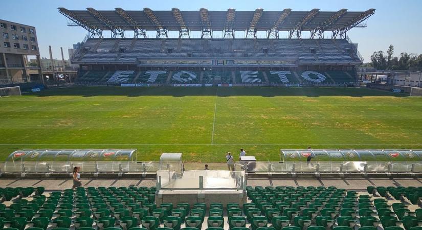 Megnéztük az ETO stadion gyepszőnyegét – fotók