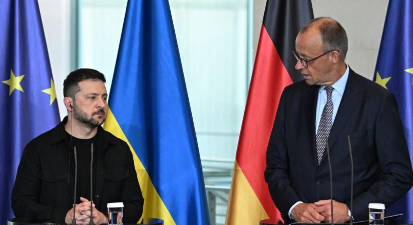 „Putyin nem békét akar, hanem az országunkat” – Itt vannak a Zelenszkij–Merz-sajtótájékoztató részletei
