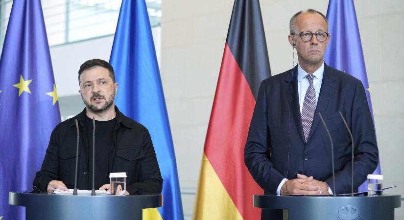 Zelenszkij Berlinben: Putyin blöfföl és nem akar békét