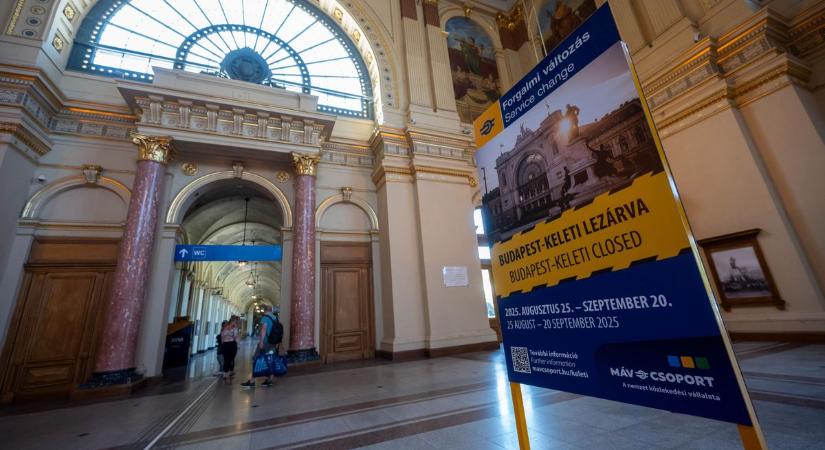 Kritikus időszak a győri fővonalon közlekedőknek is: egy hónapra zárják le a Keleti pályaudvart