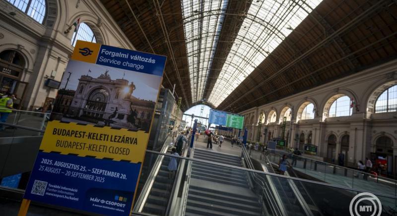 Több tízezer utast érint a Keleti pályaudvar lezárása