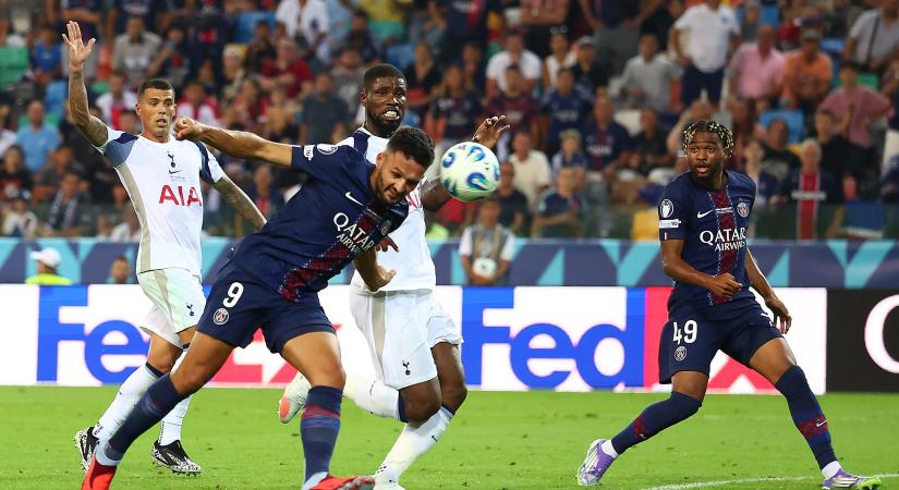 Európai Szuperkupa: A Tottenham fél kézzel már a trófeát fogta, de a PSG kicsavarta azt a kezéből - videó