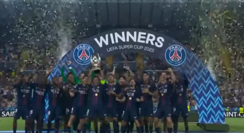 Európai Szuperkupa: a Paris Saint-Germain először hódította el a trófeát – videón a gólok
