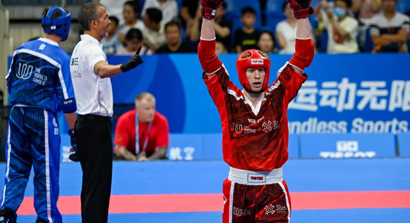 Már az Egyesült Államok előtt hazánk a Világjátékok éremtáblázatán, ezúttal kick-boxban szereztünk aranyat