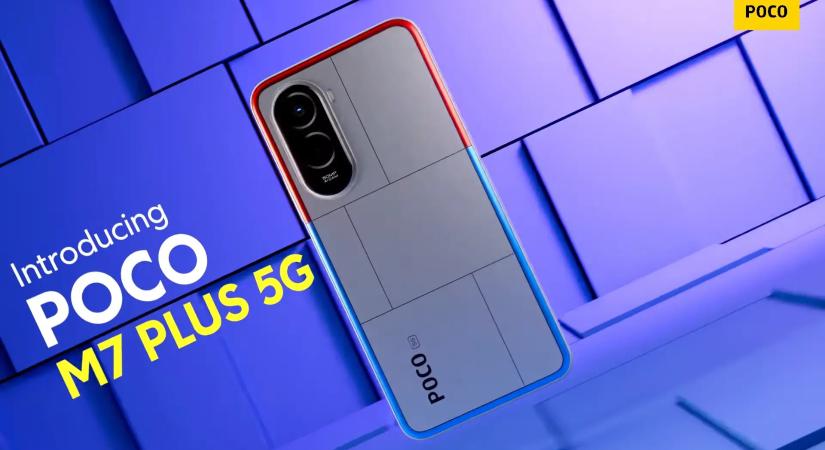 Óriási akkumulátorral, vékony házzal és baráti árral érkezik a POCO M7 Plus