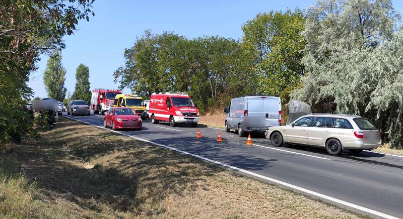 Négyes karambol Siófokon